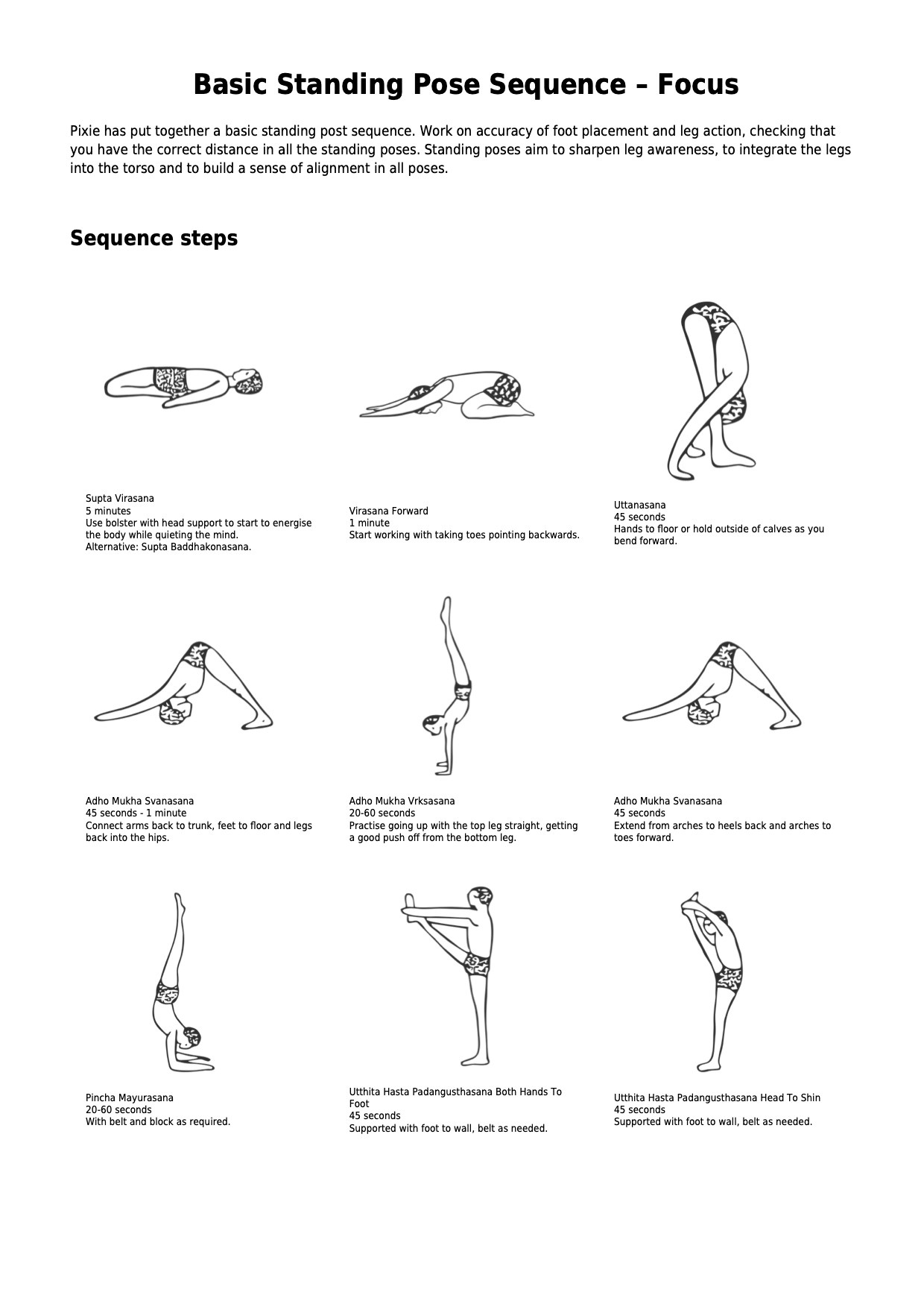 Basic Standing Pose Sequence