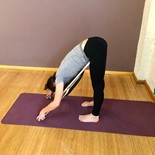 Uttanasana with a chair