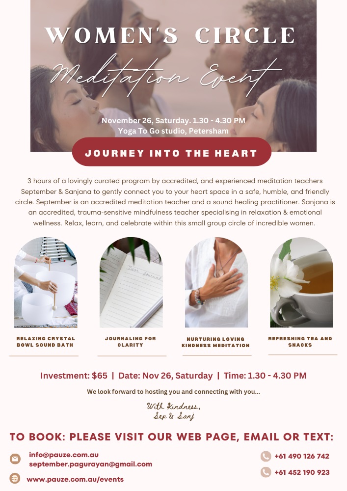 Womens Circle Meditation Event